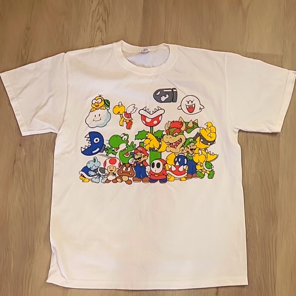 Jerzees Mario party t shirt size M
